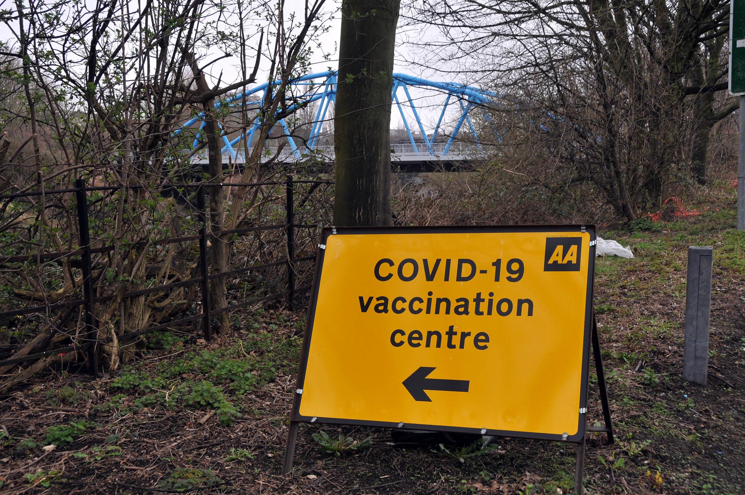 The progress of Covid vaccination in Warrington and ages currently eligible for jabs