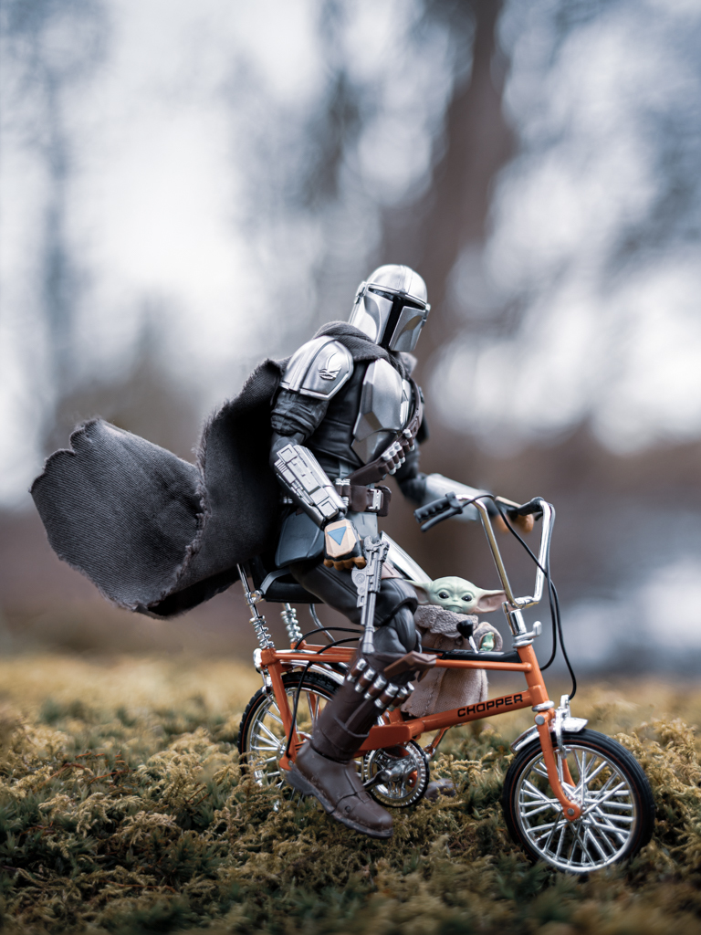 Out for a ride with the Mandalorian