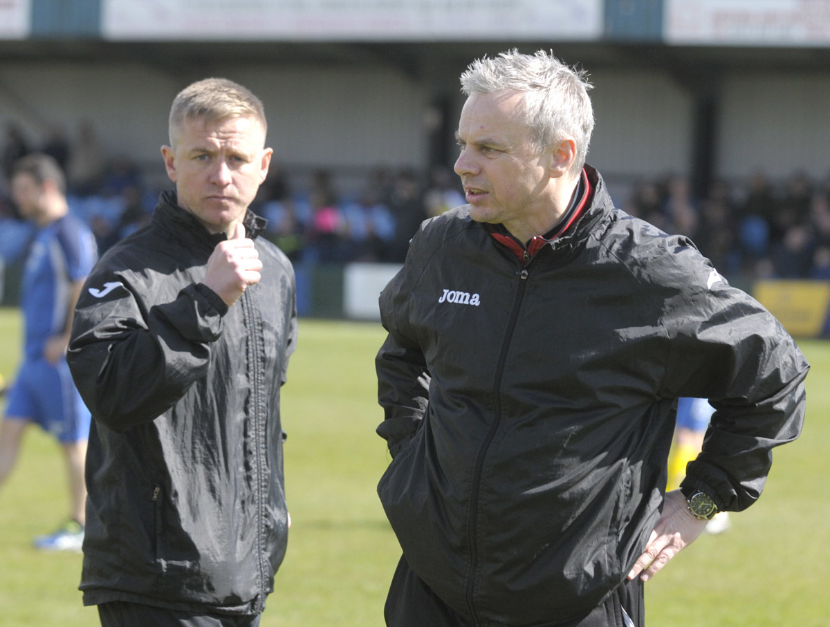 Stuart Mellish, right, and Lee Smith were appointed as co-managers after Shaun Reids departure in February. Picture by Mike Boden