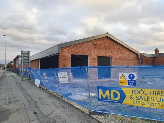 The new Knutsford Road Co-op store which is currently under construction