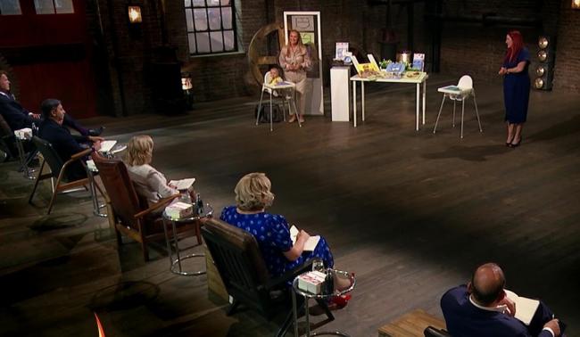Helen Davies during her appearance on Dragons' Den, which will be screened on BBC 1 tonight