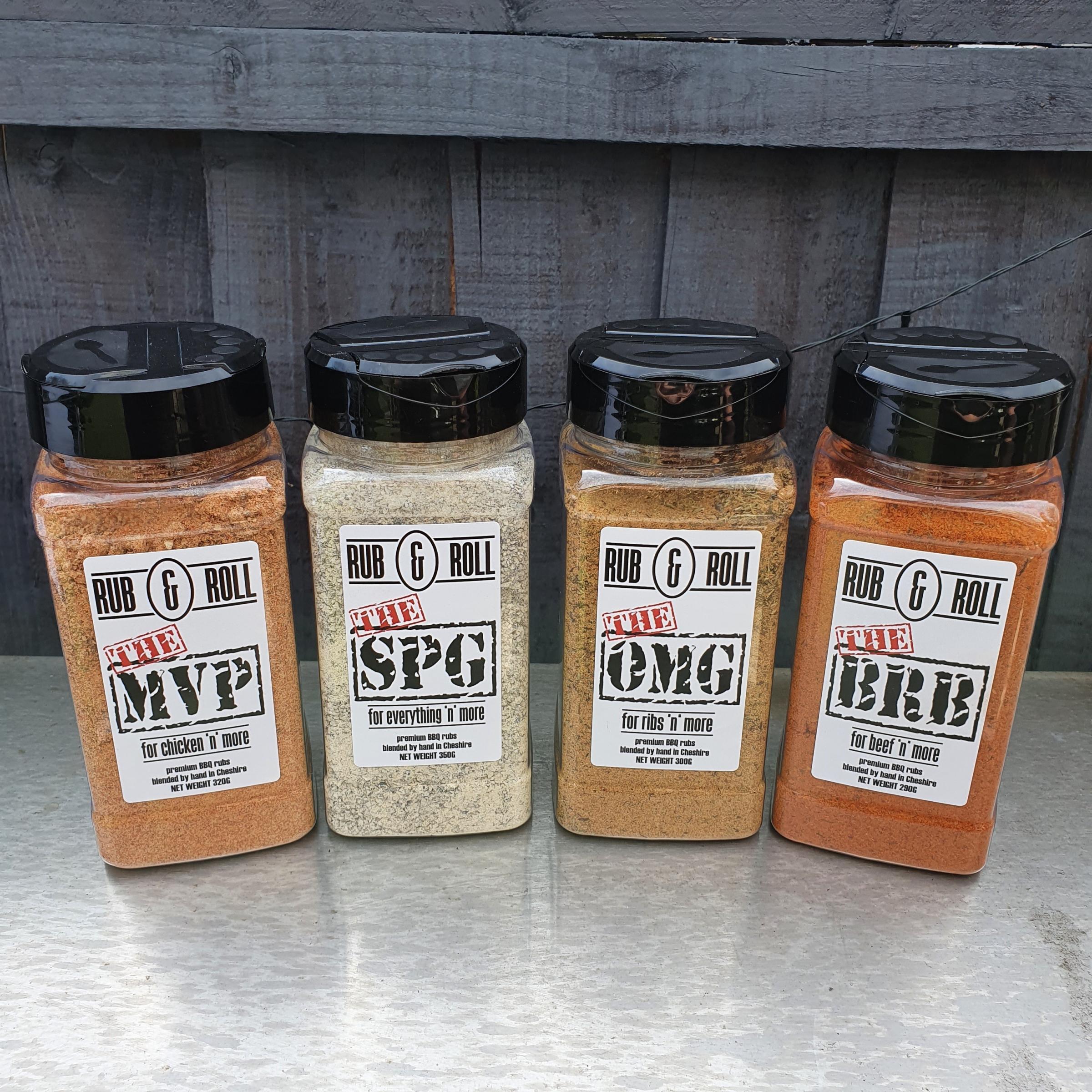 Some of the Rub and Roll products