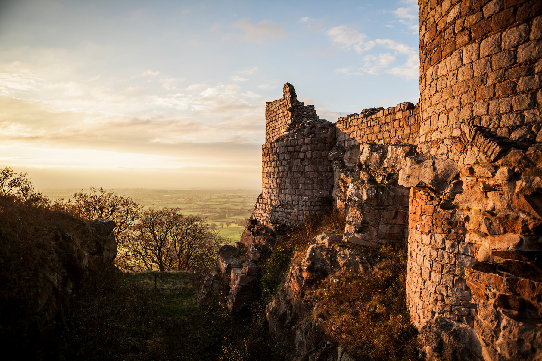 Beeston Castle walls