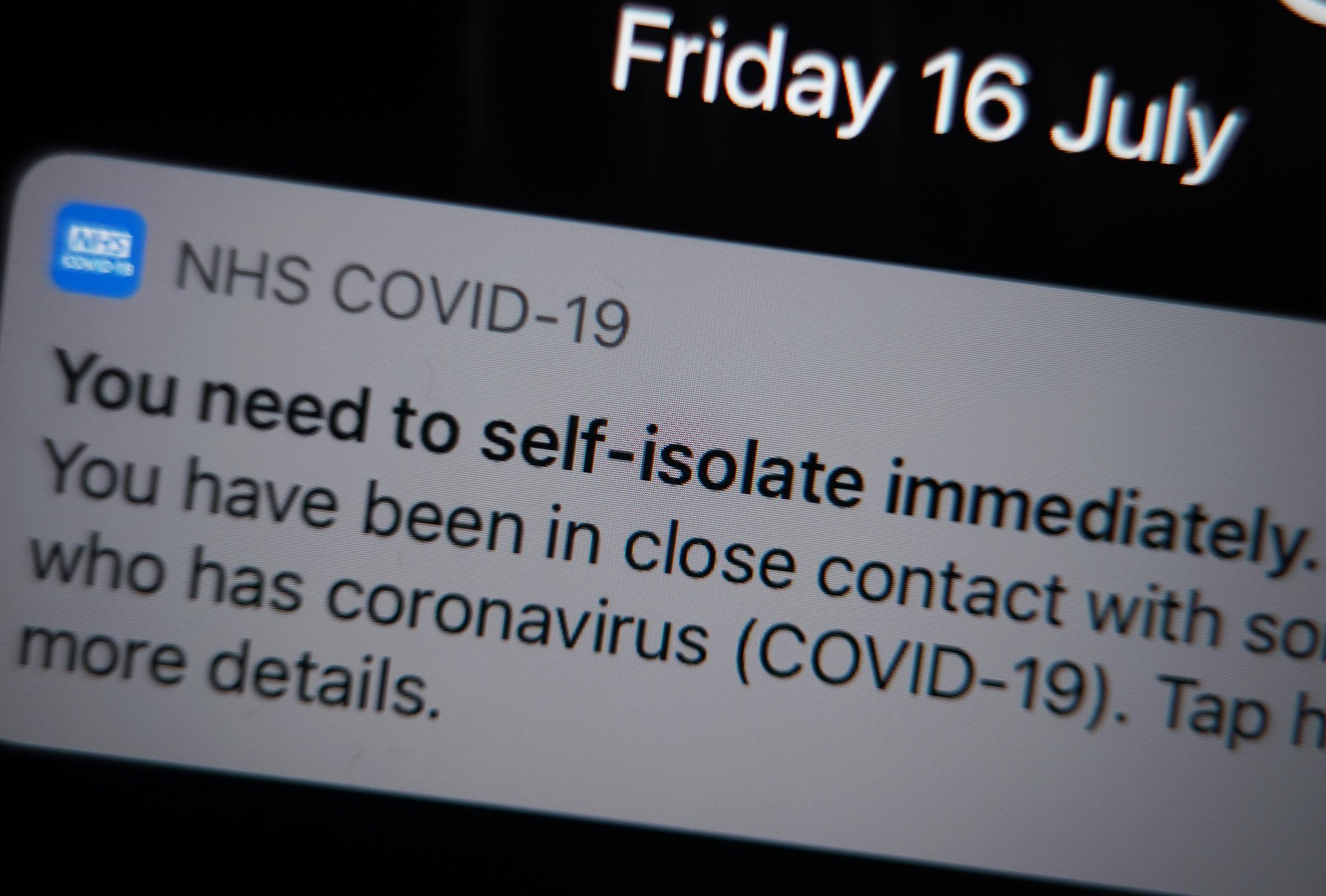 Thousands more ‘pinged’ by Covid app and told to self-isolate in Warrington (Image: PA)
