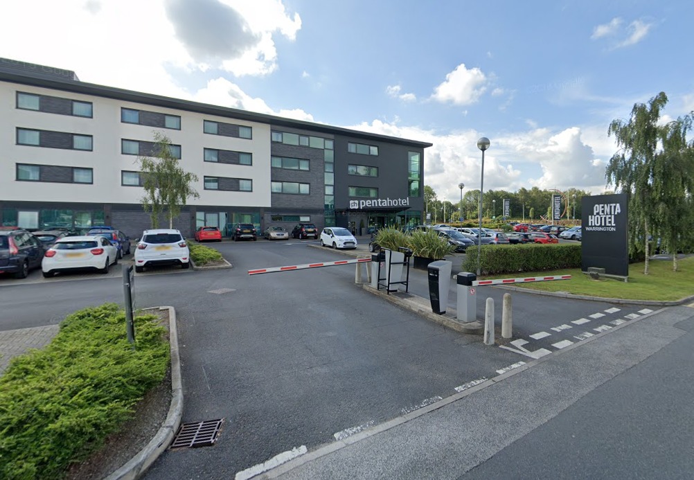 The bank card was stolen from a hotel room at Pentahotel Warrington in Birchwood (Image: Google Maps)