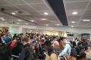 Chaotic scenes at Manchester Airport @DeeHarrPHD