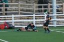 Paddy Jennings scoring one of Lymm's tries during January