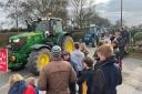 Around 100 tractors took part in the event