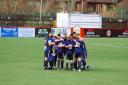 Lymm Rovers showing the togetherness that has seen them reach the semi-finals of the Altrincham Senior Cup
