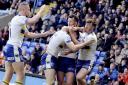 The celebrations that followed Josh Thewlis' opening try