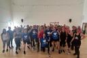 Jude Ankers led a four hour body combat class at LiveWire hub in Great Sankey to fundraise for The Christie