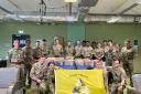 Soldiers from The Royal Artillery received care packages sent by Fairfield mum, Debi Morris