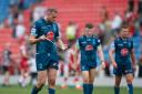 Dejected Wire players following their golden-point loss at Salford Red Devils