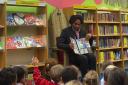 Children's Laureate Joseph Coelho spent a morning reading and creating poetry at Warrington Library