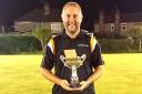 Alan Manual with the Padgate Floodlit trophy