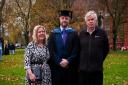 Matthew and his family on graduation day