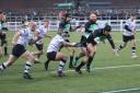Second-row Ben Thompson leading a Lymm attack