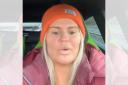Kerry Katona gave an update while stuck on the M56