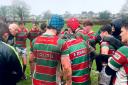 A pep talk for the Warrington Rugby Union Club under 15s team