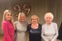 Irene at her 99th birthday celebrations, far right, with her great grandaughter Stephanie, grandaughter Lorraine and daughter Jennifer