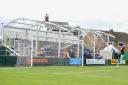 The new stand that has been erected at Cantilever Park as part of Warrington Town's ground upgrades