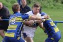 Action from Crosfields' draw at Oulton Raiders on Saturday