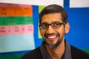 Google CEO Sundar Pichai during a visit to Argyle Primary School, in London, alongside Minister for Digital Policy Matt Hancock, as Google announced plans to bring VR technology to one million schoolchildren in the UK as part of a new learning initiative