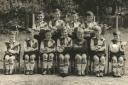John Richards, third from left, sat next to captain Ken Magill in the Orford Junior School team of 1959-60