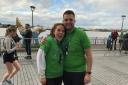 Alex and Erin Tinsley are in the top one per cent of fundraisers for the London Marathon after raising a staggering £9,545