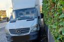 Police issue fine after van completely blocks pavement on busy road