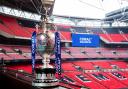 The Rugby League Challenge Cup standing proud at Wembley. Picture: SWpix.com