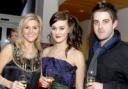Amy Nelson with Hollyoaks stars Loui Batley and Simon Lawson