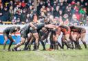 Warrington Wolves pack down for a scrum against Castleford Tigers back in 2018. Picture by SWPix.com