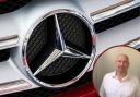 Trio from town group together to sue Mercedes for ‘role in dieselgate scandal’. Inset: Rob Henning