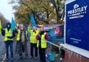 Staff at Priestley College have taken part in industrial action over a pay dispute