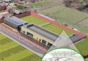 A graphic showing how the tennis facility will look at Lymm Rugby Club
