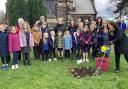 A tree planting ceremony was held to celebrate 150 years since the opening of Winwick Primary school