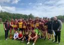 Latchford Albion open-aged team after Saturday's loss at Haresfinch