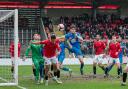 Warrington Rylands and FC United of Manchester were goalless after 61 minutes before heavy rain forced an abandonment of proceedings at Broadhurst Park