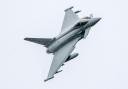 An RAF Eurofighter Typhoon was reported over the area last night