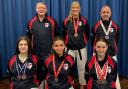 Woolston Karate Club members with their medals from the WUKF British Open