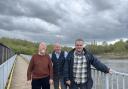 Howard Klein, Gary Rushby and borough councillor Rob Tynan
