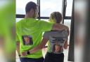 Mitchell and Katie completed the marathons in memory of Mitchel's dad, Peter