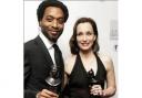 Chiwetel Ejiofor and Kristin Scott Thomas with their Best Actor and Actress awards
