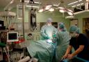 Surgeons perform a spine operation at Warrington Hospital