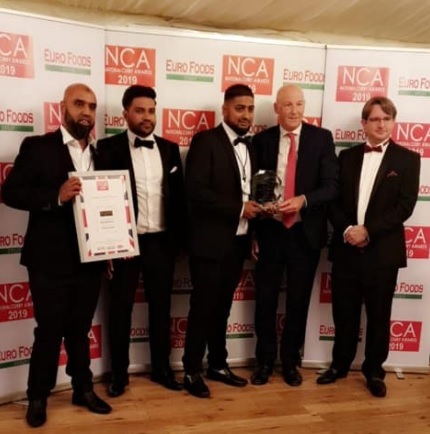 The Bhaji Fresh team at the National Curry Awards 2019