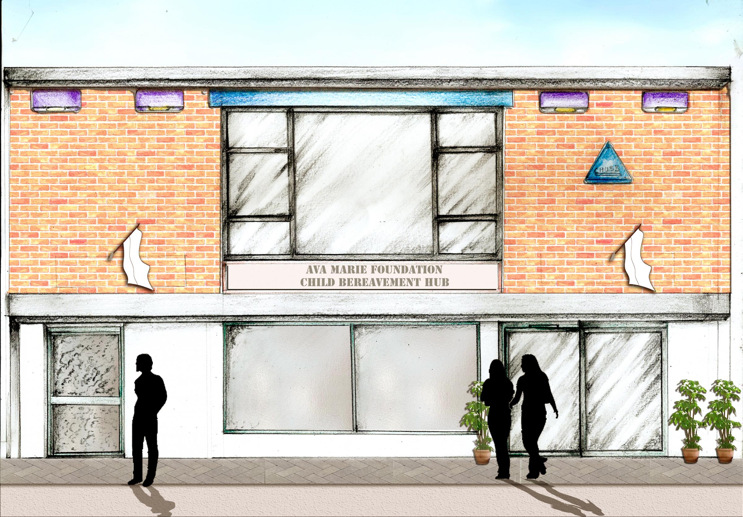 An artist impression of what the Ava Marie Foundation Child Bereavement Hub would look like