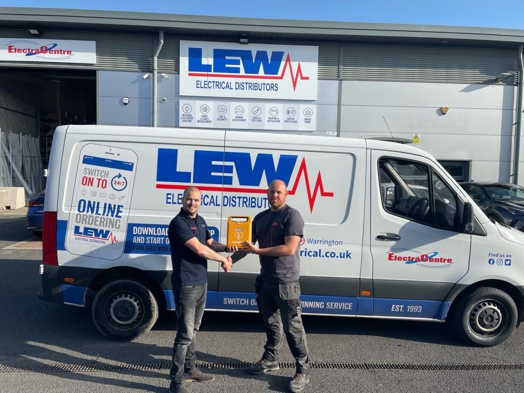 LEW Electrical Distributors provided a defibrillator