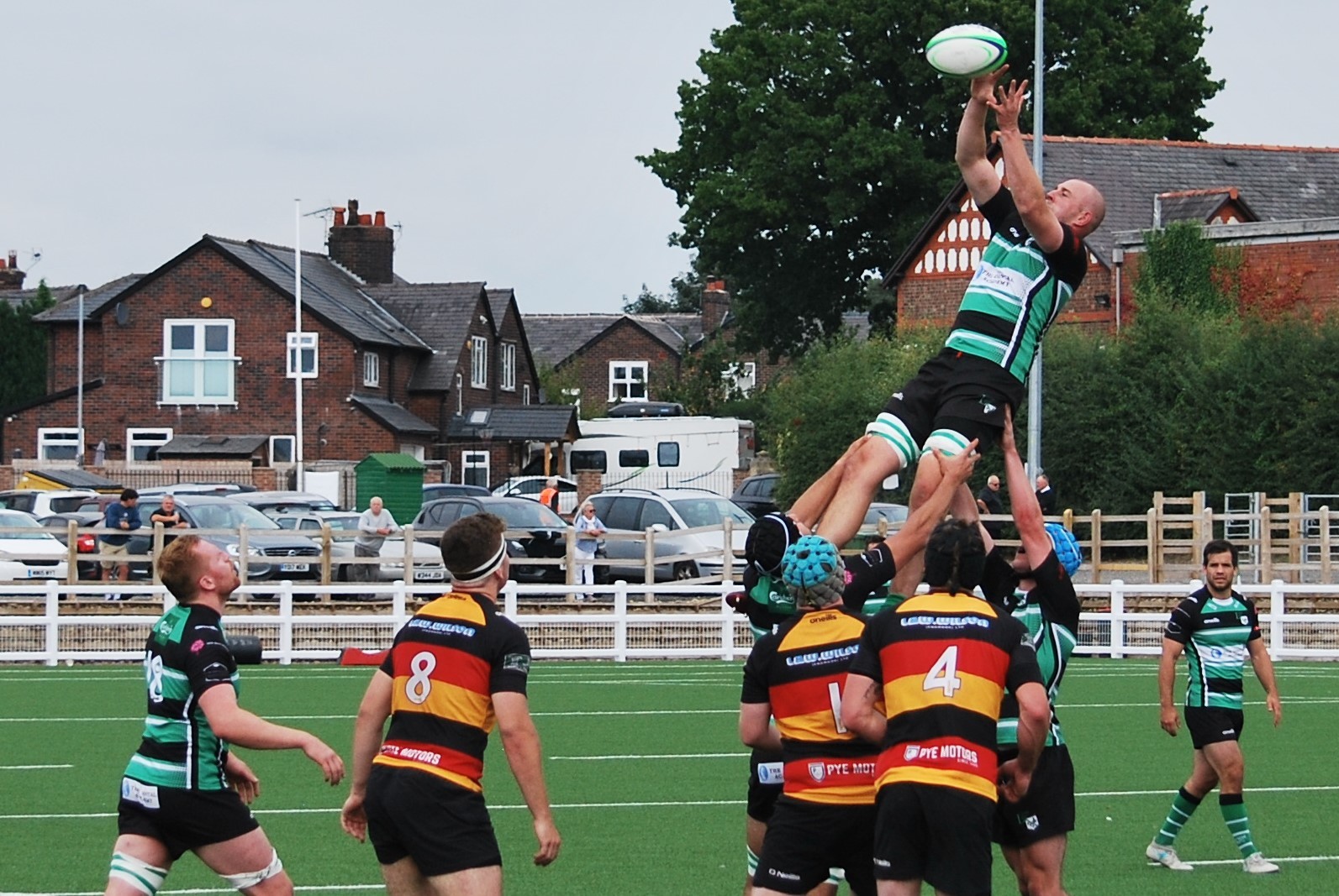 Action from Lymms 49-7 win over Kirkby Lonsdale on Saturday