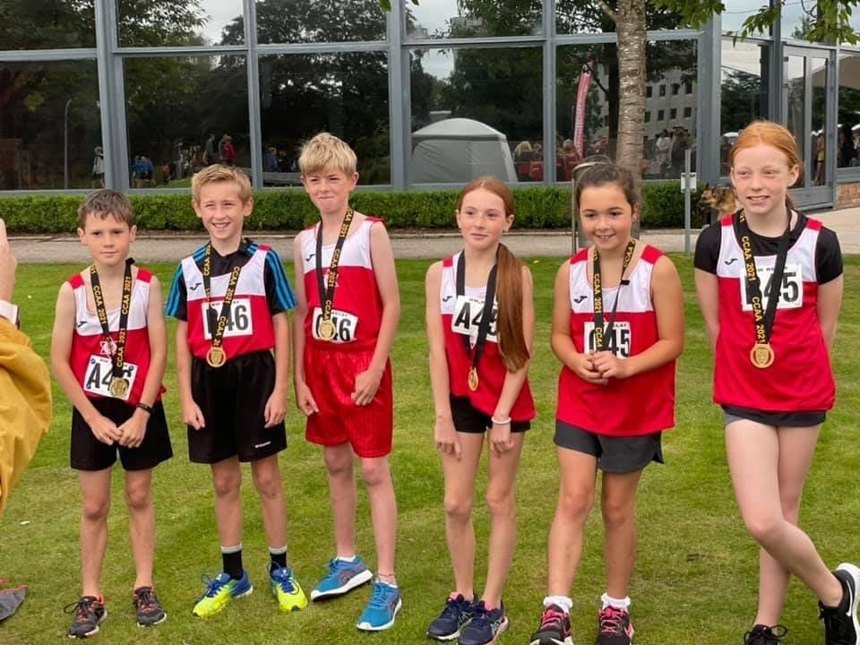 Warringtons under 11 boys and girls both won Cheshire gold medals